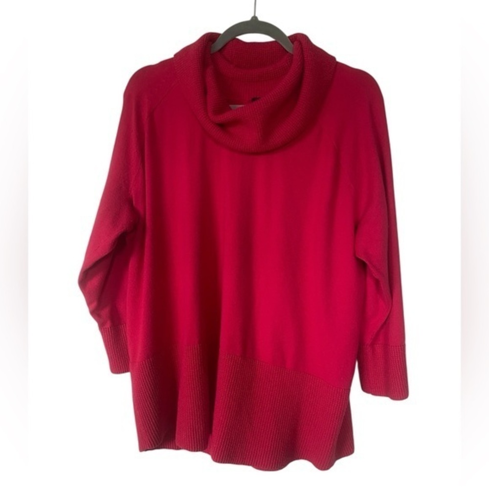 Cyrus Pink Cowl Neck Sweater